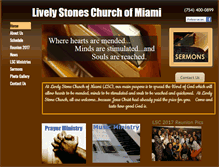 Tablet Screenshot of livelystonesmiami.com